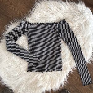 Hollister off the shoulder long sleeved top